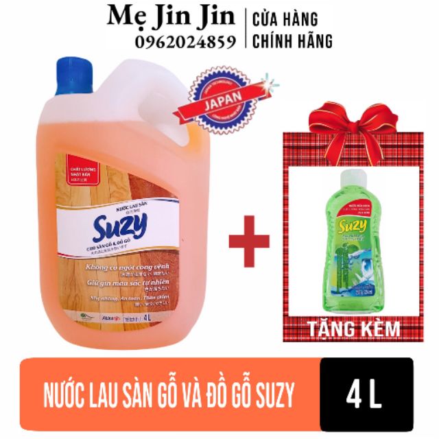 Nước lau sàn gỗ Suzy 4L