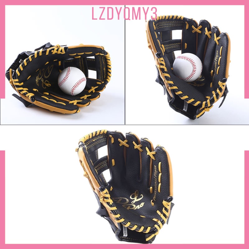 Găng Tay Bóng Chày Bằng Da Dày Dặn Mềm Mại Thoải Mái Tay Trái Cho Người Lớn Trẻ Em