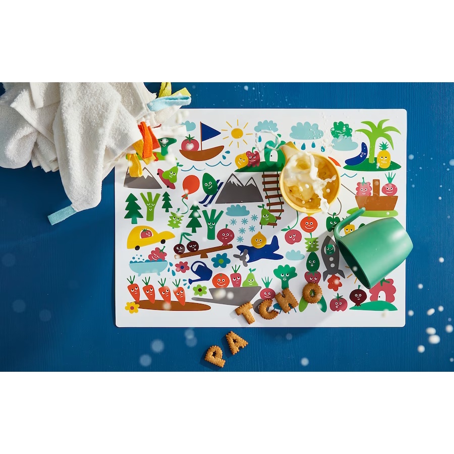 Tấm lót bàn ăn dặm hoạt hình cho bé