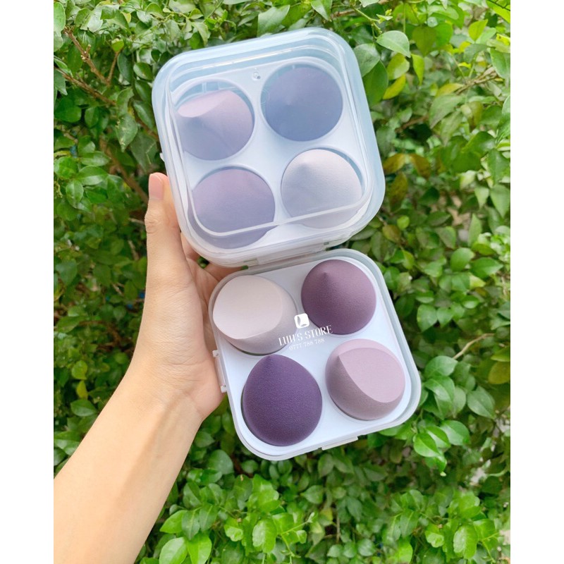 Set Mút Hộp Nhựa 4 Cái