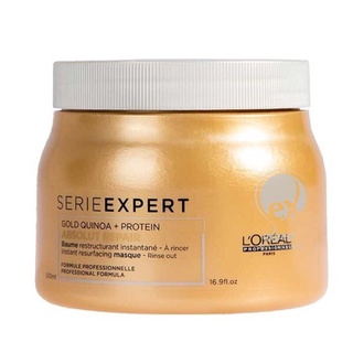 Hấp dầu phục hồi tóc Diêm mạch Gold Quinoa Loreal Absolut repair 500ml (SPAIN)