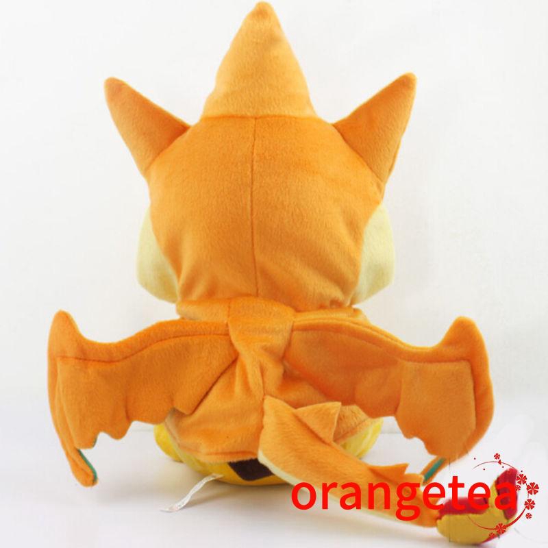 ✦ZWQPokemon Pikachu Avec Charizard chapeau Peluche rembourré Animal Poupée 22.9cm