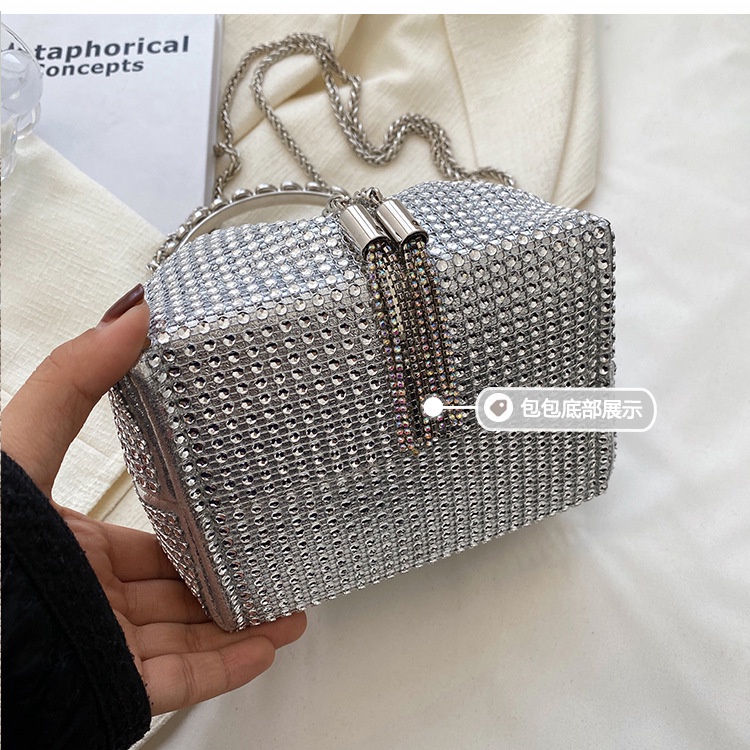 Túi Đeo Chéo Đính Đá Lấp Lánh Thiết Kế Mới Thời Trang Mùa Hè Cho Nữ 2022