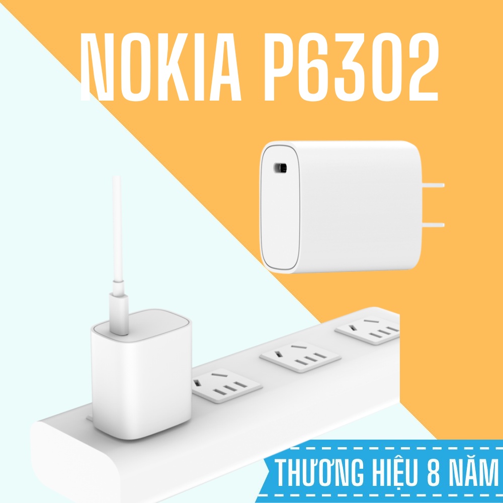 Bộ sạc nhanh Nokia 20W, Củ 20W + Cáp PD chuẩn, Bảo hành 1 đổi 1