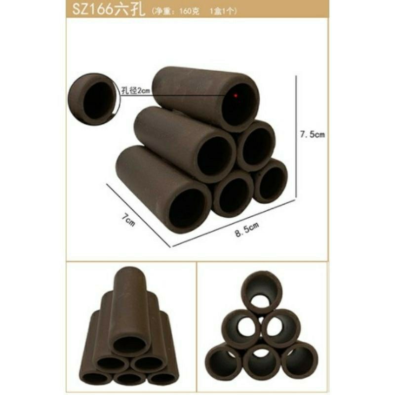 Ống Khối - Ô Tròn - Thanh Tròn - Đồ chơi cho tép - Gốm nung trang trí cho thủy sinh - Hồ Cá