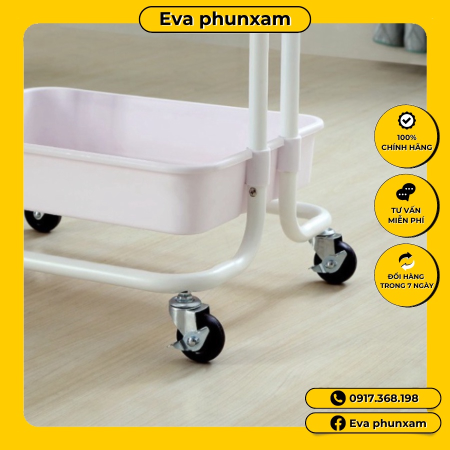 Xe Đẩy Spa 3 Tầng Đa Năng - Kệ để đồ bỉm sữa (XDT01)