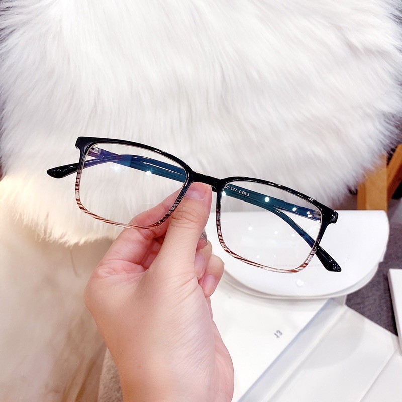 MẮT KÍNH THỜI TRANG GIẢ CẬN FORM VUÔNG SIÊU MẢNH B553 | BigBuy360 - bigbuy360.vn