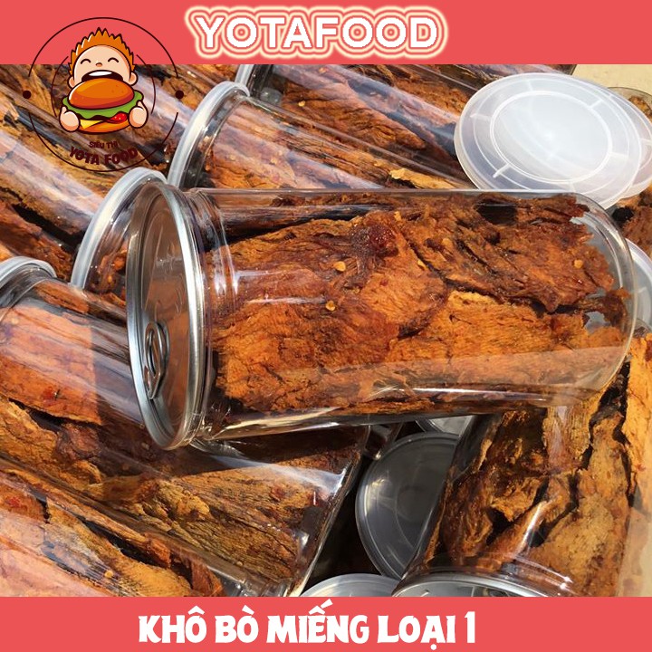 Khô bò miếng loại 1 siêu ngon ( Thơm ngon đậm vị ) | hủ pet 300gr | Yotafood
