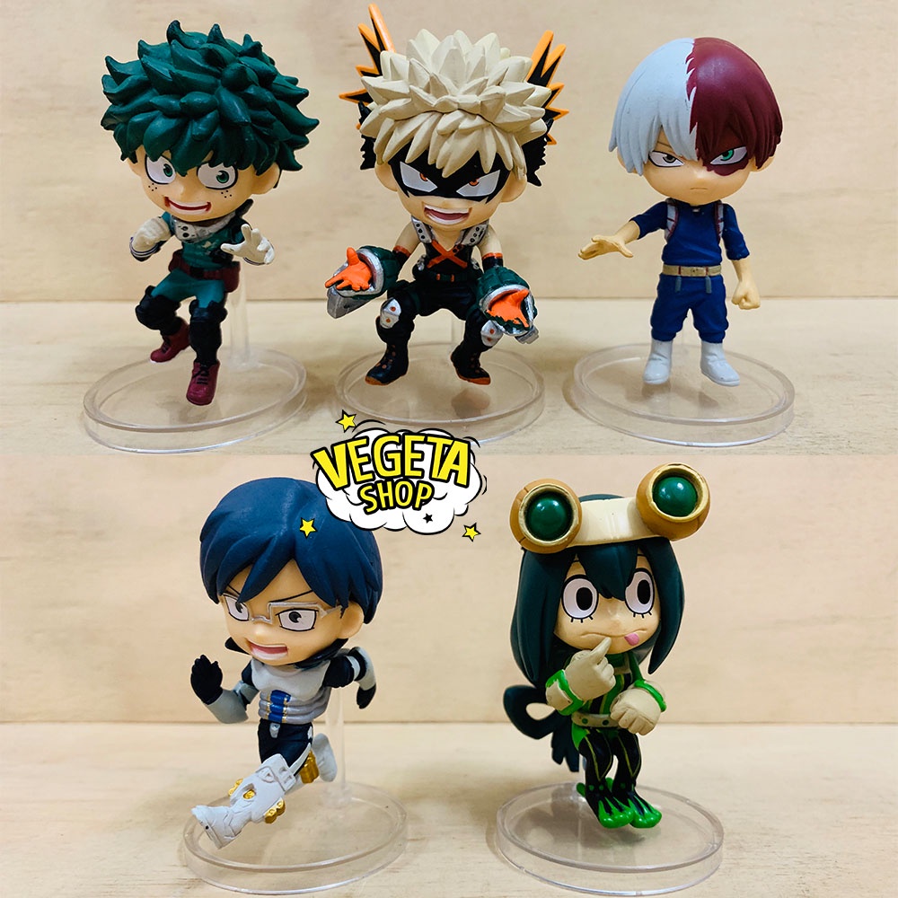 Mô hình Học Viện Siêu Anh Hùng - My Hero Academia - Midoriya Todoroki Shoto Bakugo Katsuki Ida Tenya Asui Tsuyu Cao 7cm