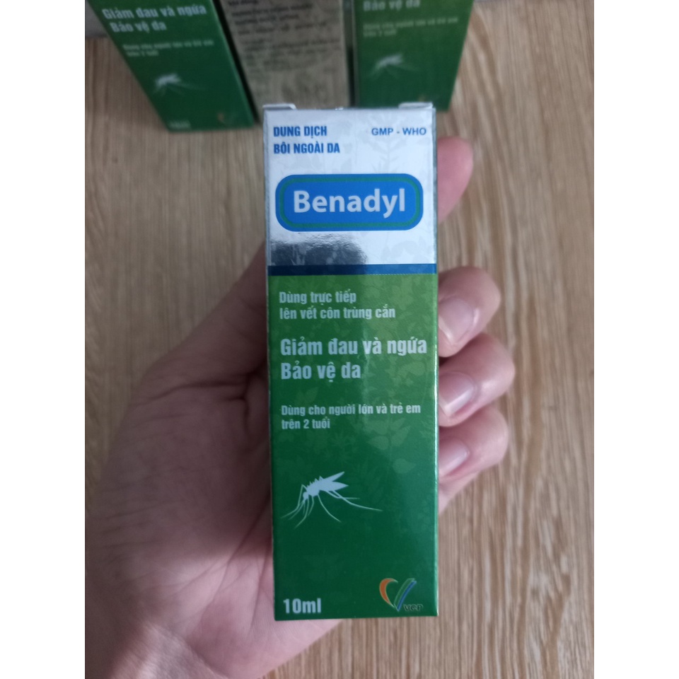 BENADYL Dung Dịch Lăn Bôi Muỗi ( Chai 10ml) - Hết sưng ngứa do muỗi đốt, côn trùng cắn