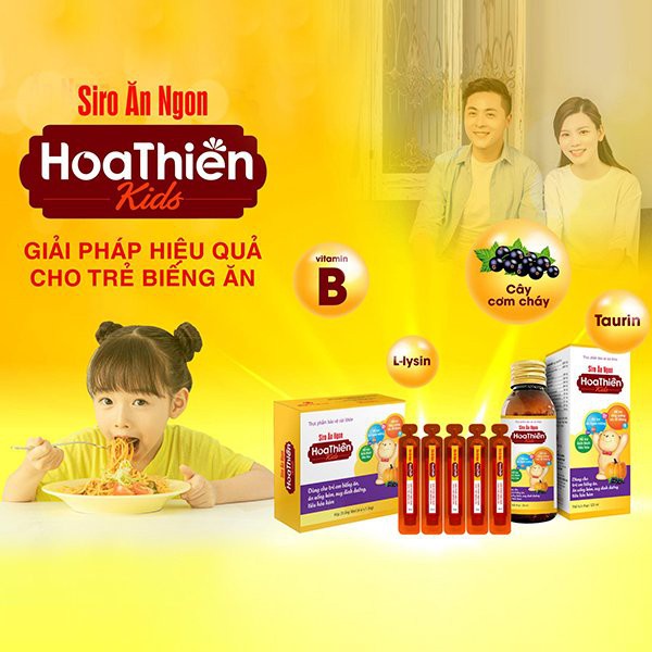 Combo 3 chai Siro ăn ngon Hoa Thiên 120ml