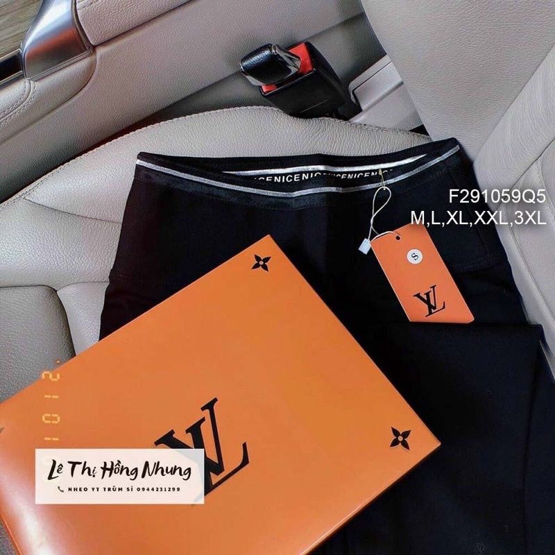 Quần legging đen viền