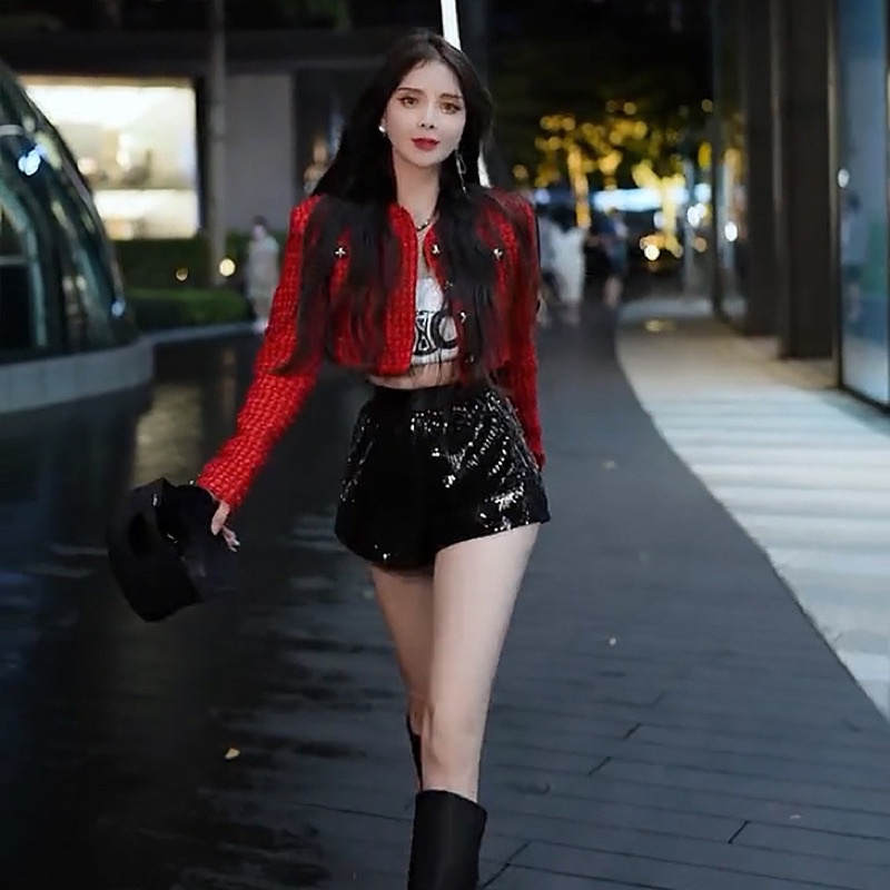 Áo dạ tweed nữ kiểu cardigan áo khoác nữ cardigan vải dạ tweed cao cấp 2 lớp