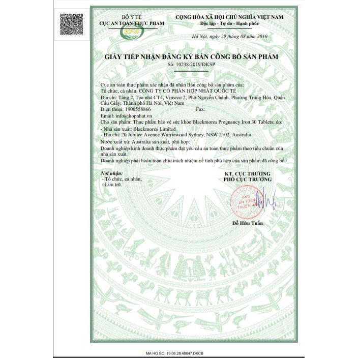 Viên sắt dành cho bà bầu Blackmores Iron for woman - lọ 30 viên