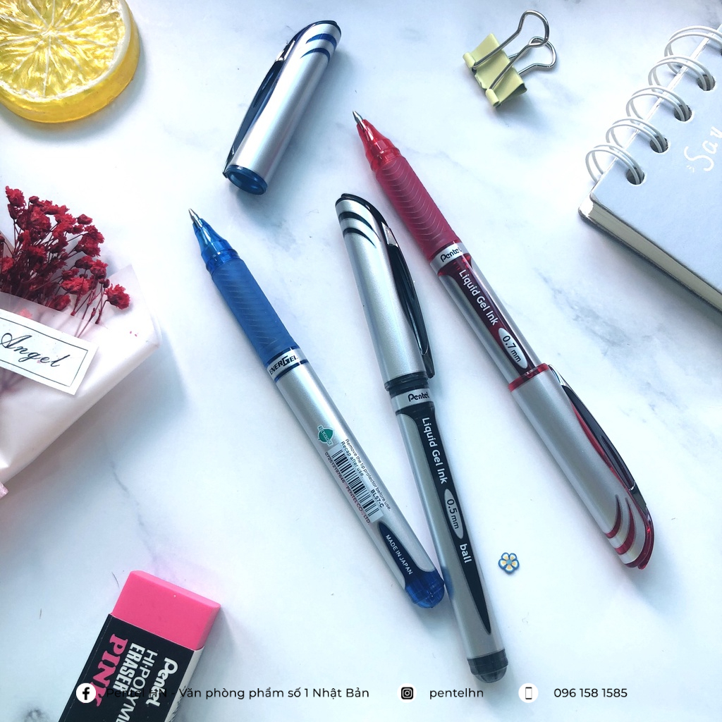 |FREESHIP| Bút Ký Nhật Bản Pentel Energel BL57 | Bút Ký Mực Gel Nét 0.7 Cao Cấp Siêu Nét Siêu Mượt Cho Chữ Ký Hoàn Hảo