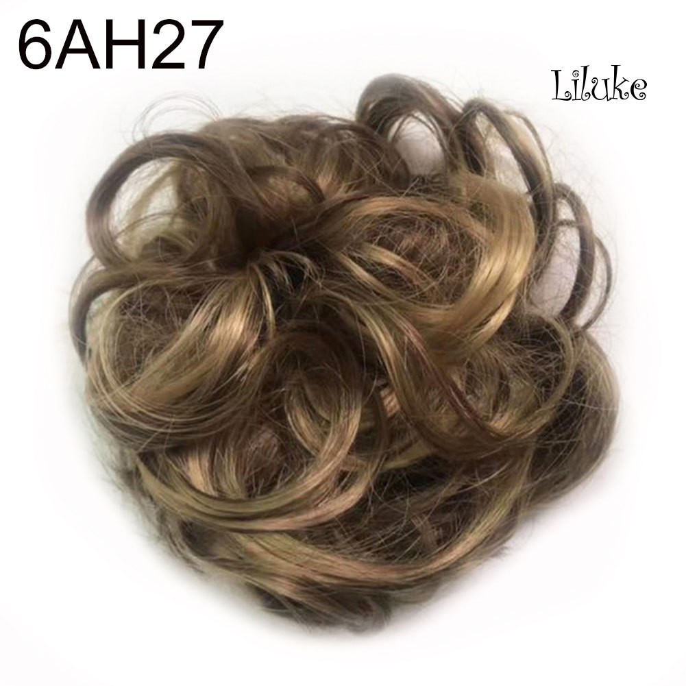 Búi Tóc Giả Xoăn Dài Gợn Sóng Co Giãn Dành Cho Cô Dâu