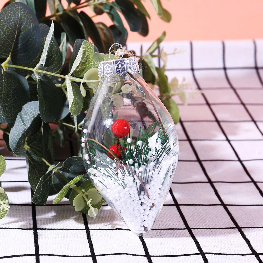 Bóng Nhựa Hình Giọt Nước Trang Trí Cây Thông Noel