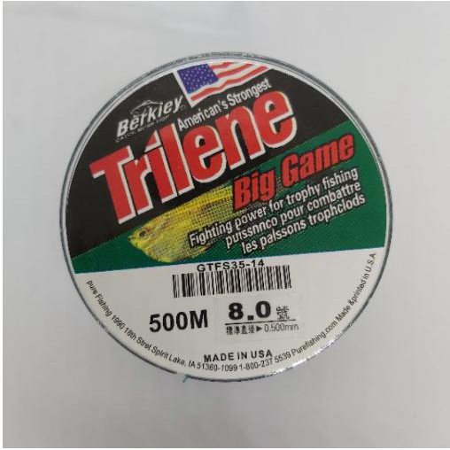 Cước câu cá TRINELE 300M BIGGAME sản xuất tại USA ( big sale )