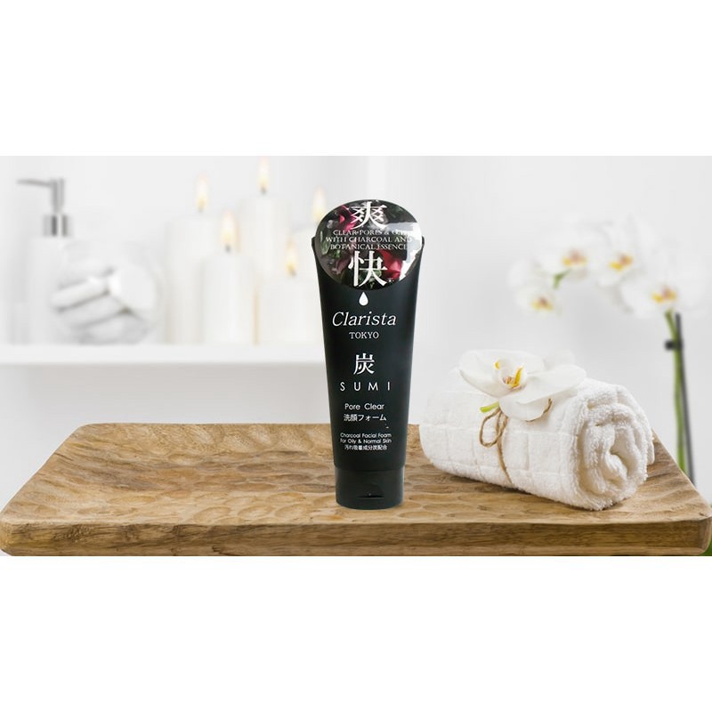 Sữa Rửa Mặt Than Hoạt Tính Clarista Charcoal Facial Foam For Oily & Normal Skin 130~160g