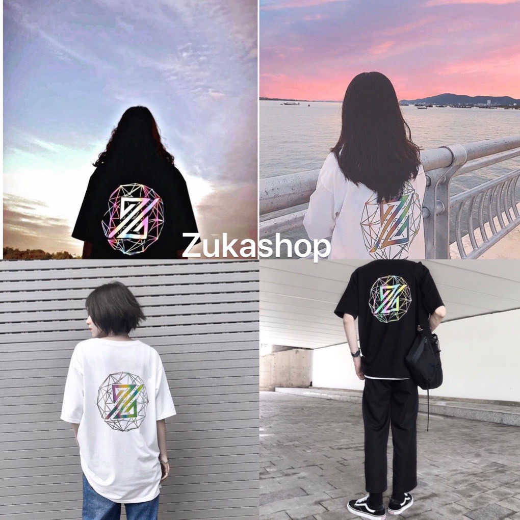 Áo Thun THE ZED In 3D Dạng Phản Quang Unisex From Rộng Trend Mới Vải Mềm Mịn
