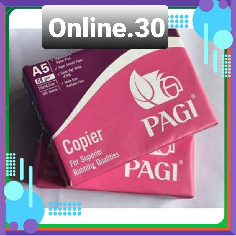 Giấy in A5, giấy A5 pagi Dl 65 (500 tờ )