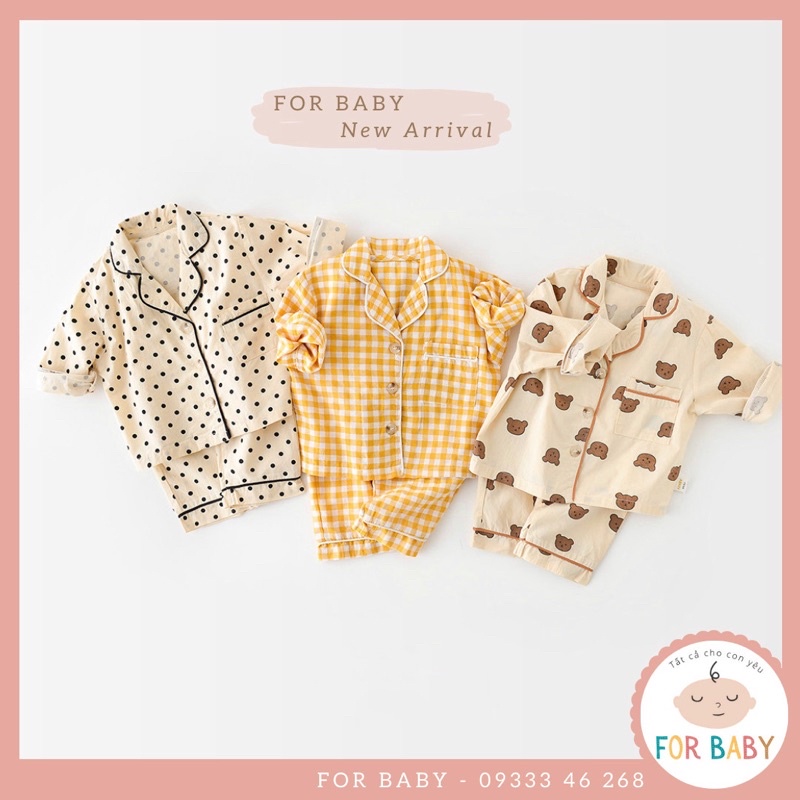Bộ đồ ngủ Pijama cho bé phong cách Hàn Quốc (Hàng cao cấp)