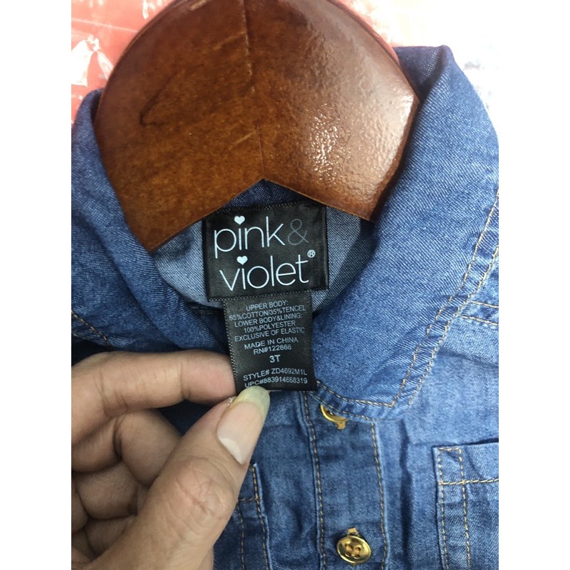 Váy bé gái Pink Violet Hàng xuất dư cao cấp 0521