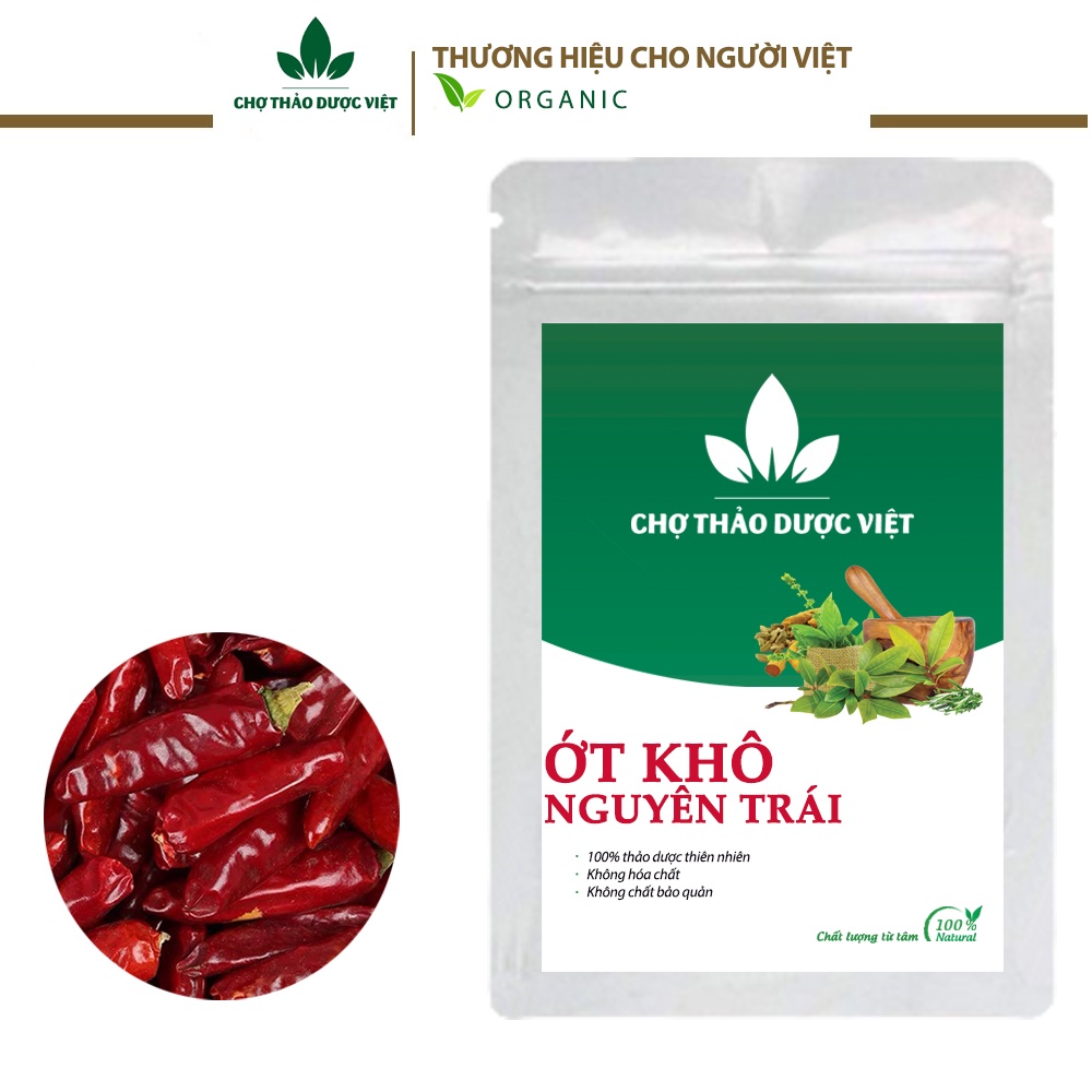 Ớt khô 1kg ( Ớt nguyên quả khô, cay nồng, gia vị lẩu cay) - Chợ Thảo Dược Việt