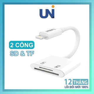 Jack chuyển đổi earldom et-ot47 từ lightning sang đầu lọc thẻ nhớ sd hoặc tf thẻ micro dành cho iphone ipad