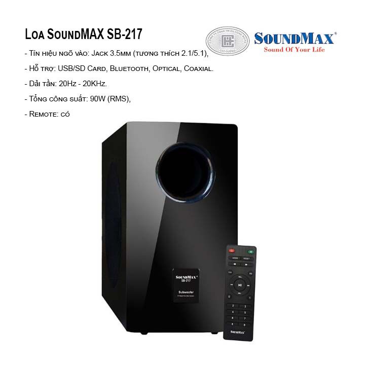 Loa SoundMax loa thanh SB217 Tuyệt Tác Soundbar Tivi (TV) Giá Rẻ Bất Ngờ - Hàng Chính Hãng bh 1 năm