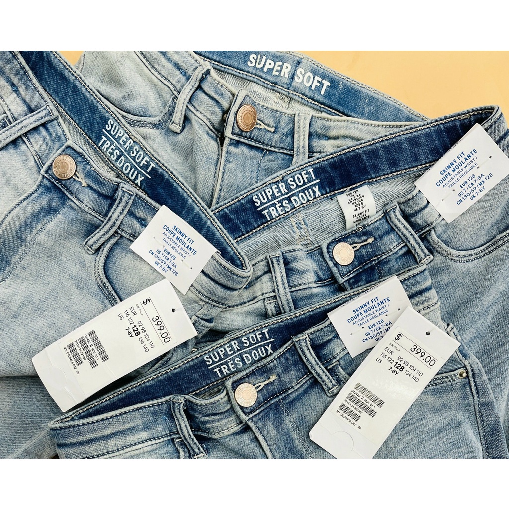 QUẦN JEANS JEGGING BÉ GÁI