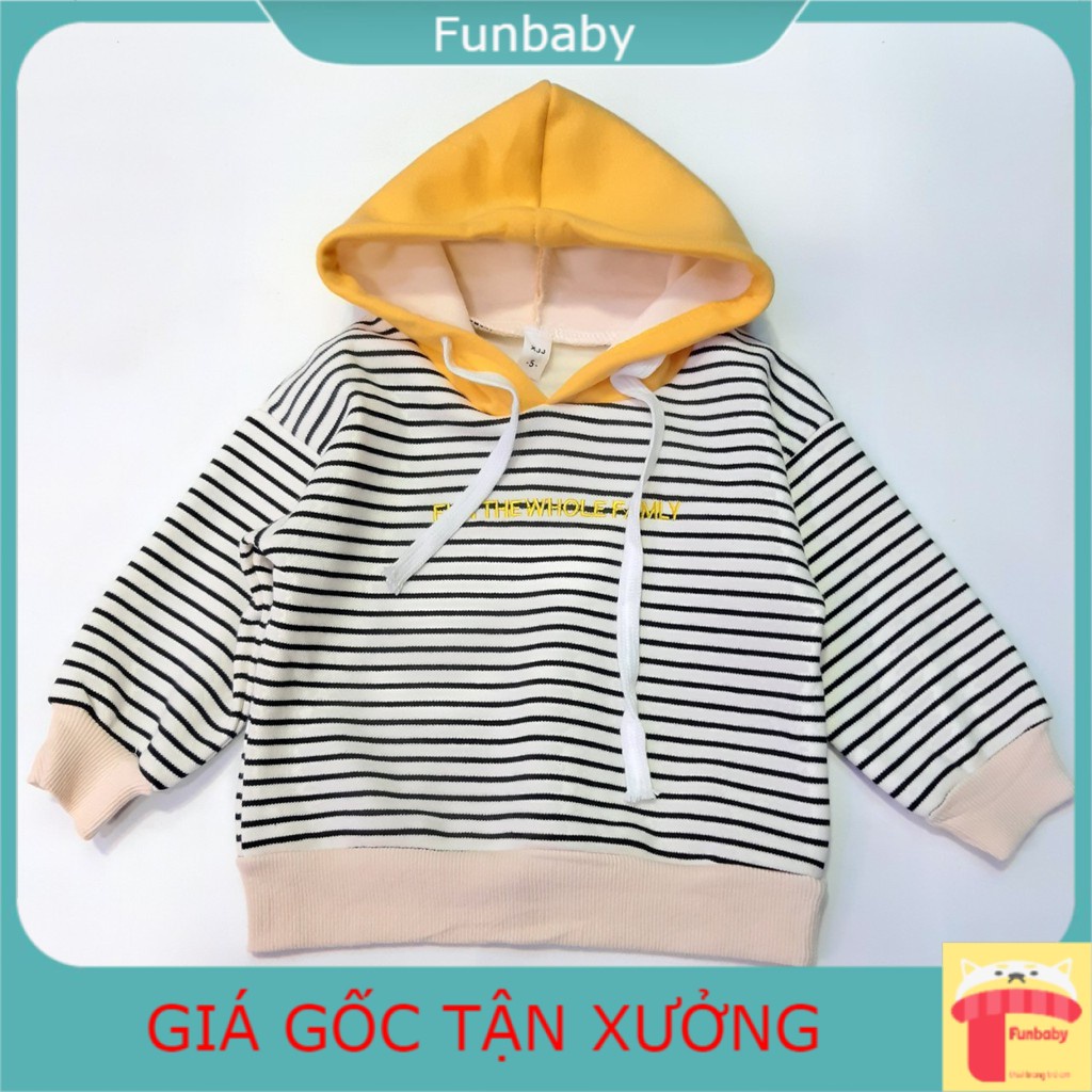 Áo nỉ lót lông kẻ bé trai 9 tháng đến 4 tuổi