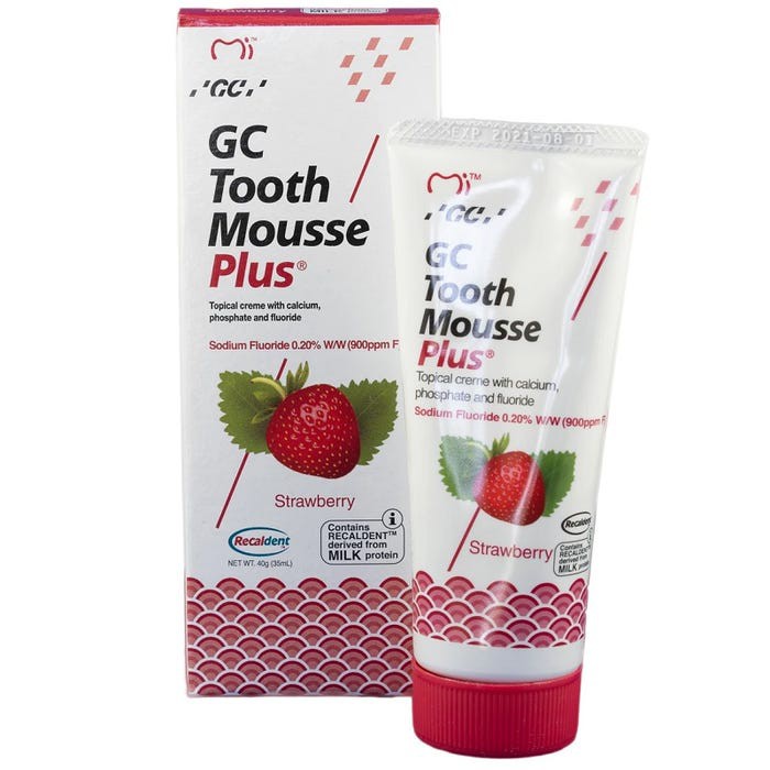 Gel bôi giảm ê buốt có thành phần Calci và Phosphate Tooth Mousse Plus GC