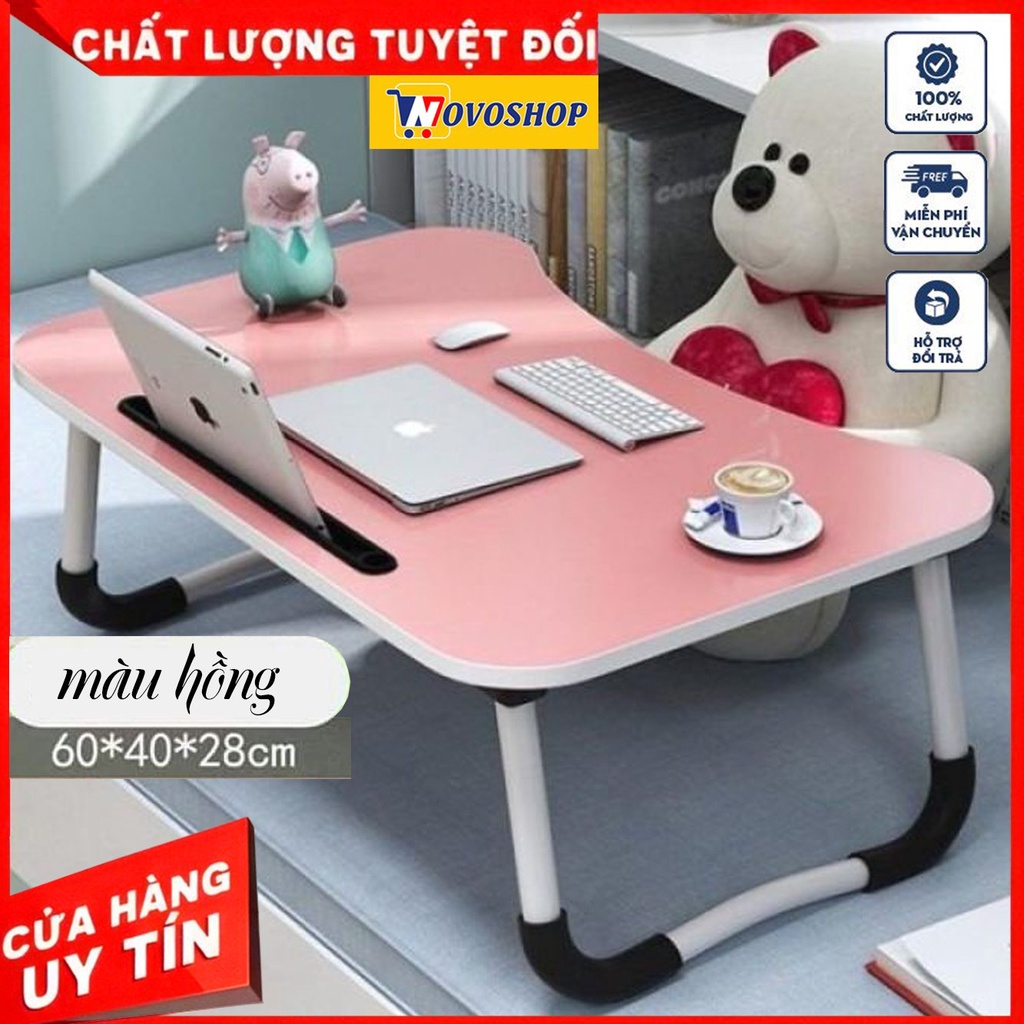 Bàn học làm việc gấp gọn thông minh có khe cắm ipad điện thoại