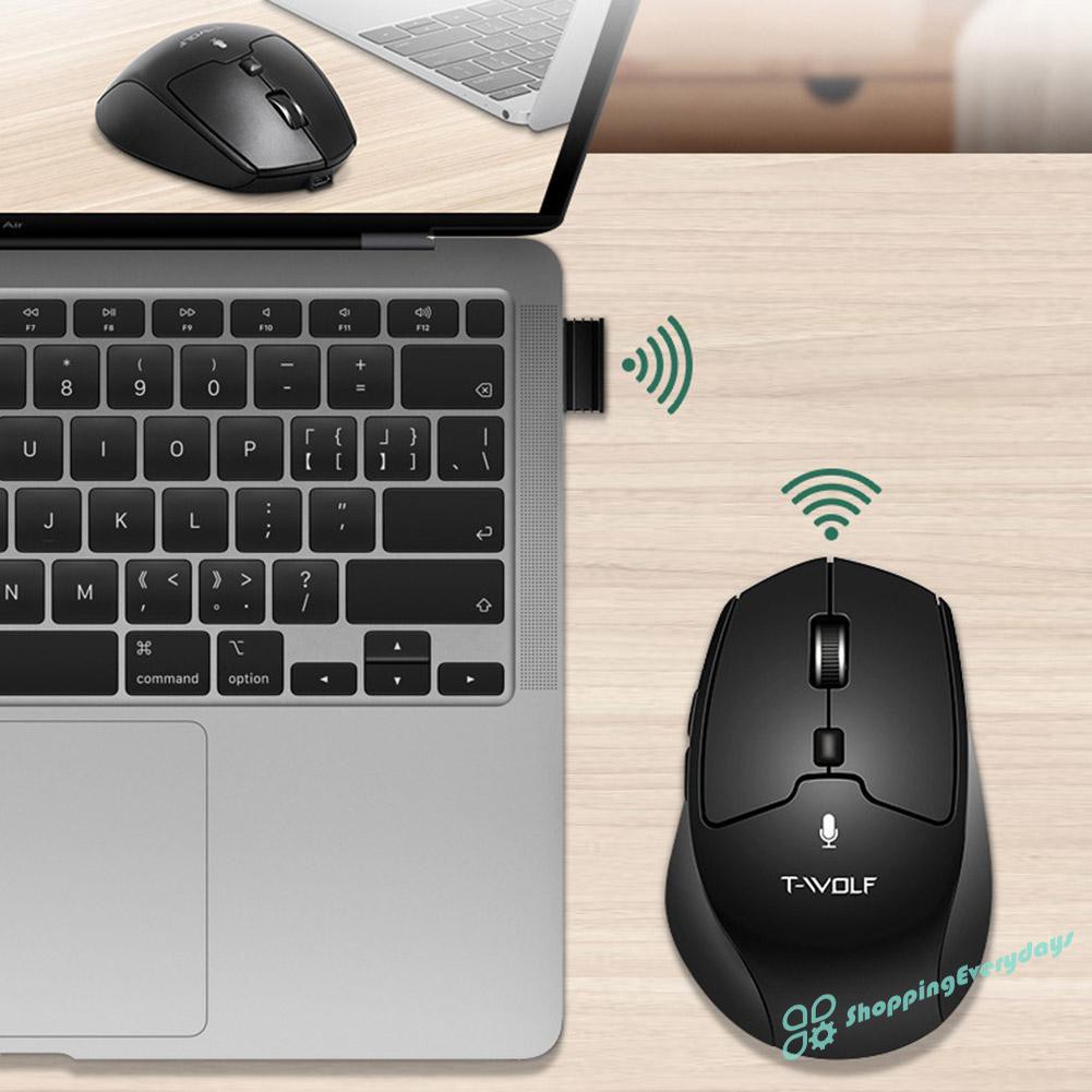 SV  A1 2.4GHz Rechargeable 1600DPI Adjustable Smart Wireless AI Voice Mouse