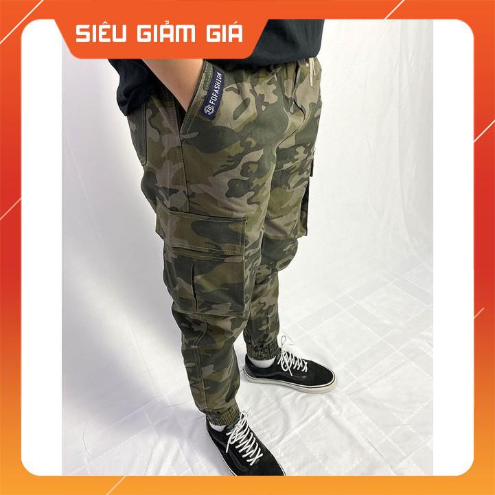 Quần jogger kaki thể thao unisex rằn ri