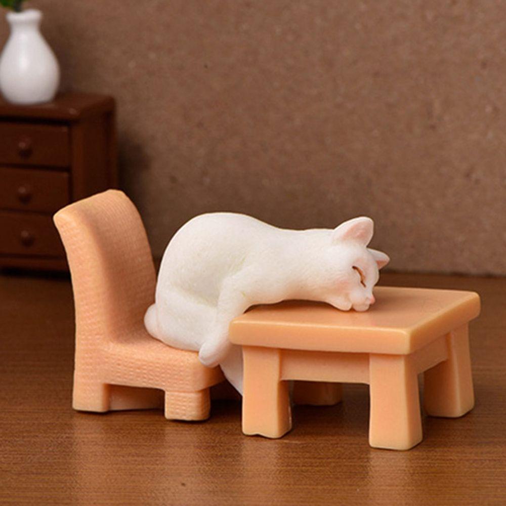 Đồ trang trí Chú Mèo Nhỏ Dùng Trang Trí Vườn DIY
