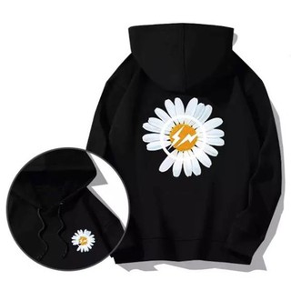 ♥️ ÁO HOODIE - NỈ BÔNG TAY DÀI UNISEX♥️ có mũ, in bông cúc GD 2 mặt HK370
