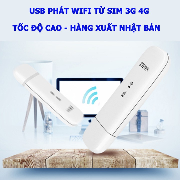 Dcom Mạng Hiệu ZTE Bản Nâng Cấp 4G LTE Truy Cập Internet Siêu Nhanh - Hàng New