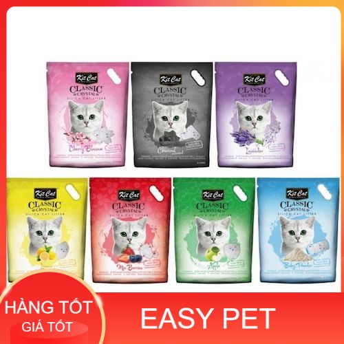 CÁT VỆ SINH KITCAT THUỶ TINH CHO MÈO - 5L~ 2.4KG