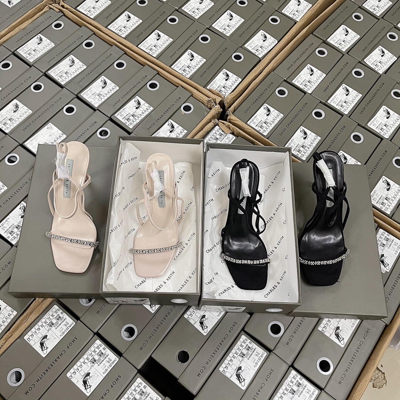 Guốc Sandal Quai Mảnh cao gót