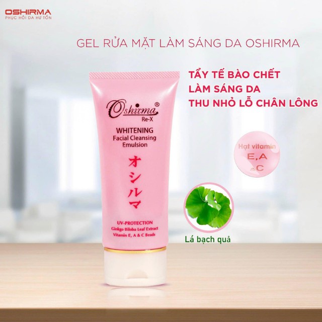 👑 L&G 💄 GEL RỬA MẶT BẠCH QUẢ OSHIRMA 150ML
