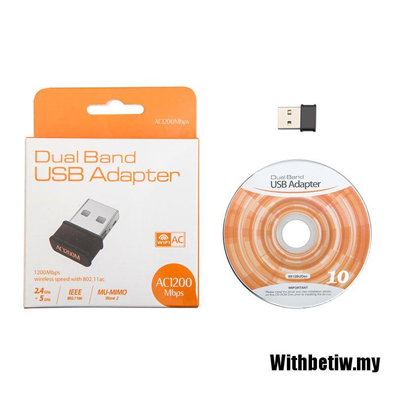 Bộ Chuyển Đổi Mạng Lan Usb Không Dây 802.11ac 1200mbps 2.4g / 5g | BigBuy360 - bigbuy360.vn