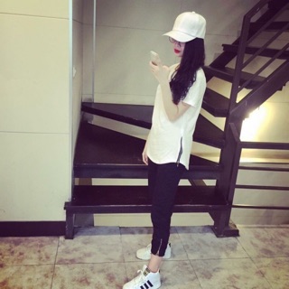 Áo longtee - zipper nữ thời trang