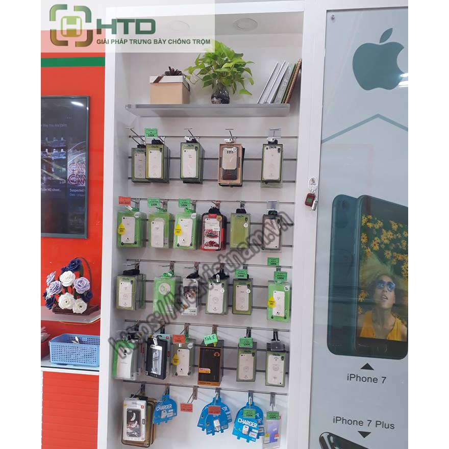 móc treo phụ kiện điện thoại đôi cài rãnh - HTDVN