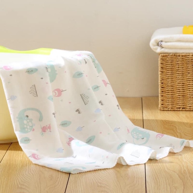Khăn tắm trẻ em - bé sơ sinh chất xô mềm mại thấm hút nhanh, thoáng khí