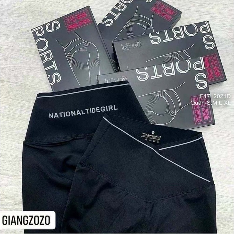 Quần legging gen bung