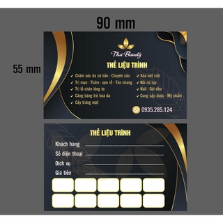 [ 100 cái ] Thiết kế in thẻ liệu trình SPA giá rẻ