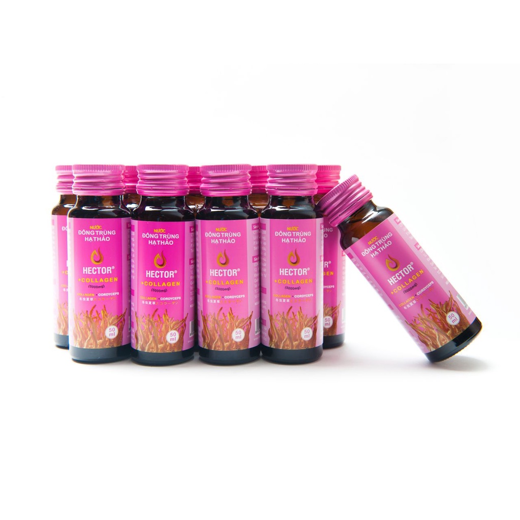 Nước uống collagen đông trùng hạ thảo Hector chống lão hóa 50ml/chai  - Hẻm Cosmetic