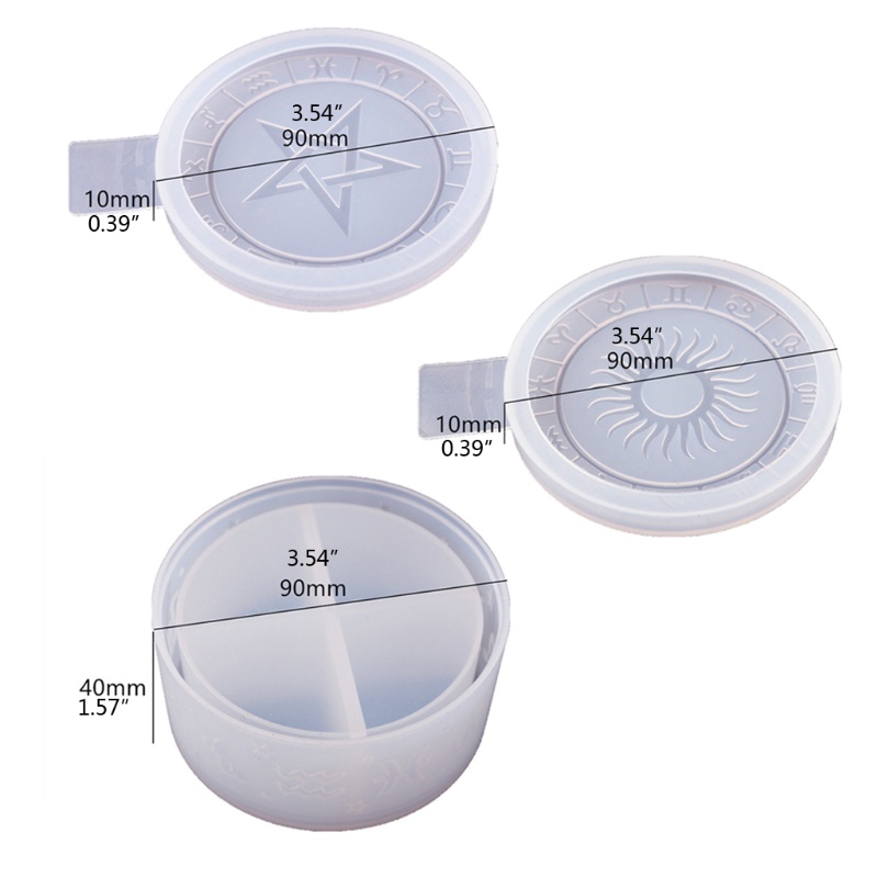 Khuôn Silicone 12 Ngăn Làm Đồ Trang Sức